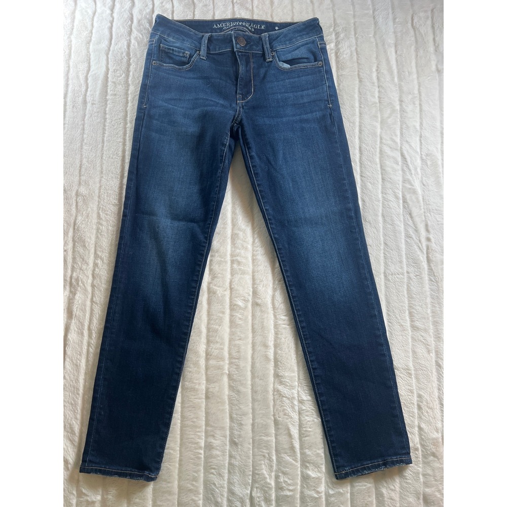 American Eagle Outfitters Distressed‎ Womens Size 4 Short Stretch Skinny Jeans